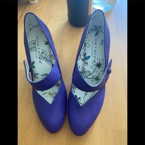 Alice & Olivia for Payless purple womens dress shoes